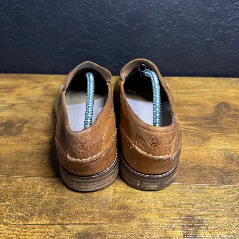Sperry Hampden Penny STS17817 Tan Leather Loafers Mens 11M‎